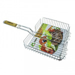 Барбекю решетка для мяса 32,5*26 202А  AW съемная ручка