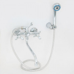 Смеситель Виолет 855 для ванны, дл. излив, керам. кран-буксы 1/2", хром CRYSTAL mix