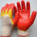 Перчатки х/б вязаные обливные 2 слоя