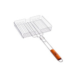 GRILLBOOM Решетка-гриль универсальная глубокая, углеродистая сталь, 35х28х7см, хромированная