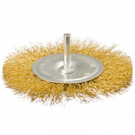 Щетка металл. со шпилькой для дрели 100мм, плоская ЕРМАК