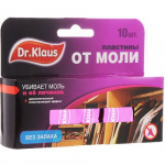 Антимоль Доктор Клаус пластины 10шт Без запаха