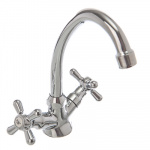 Смеситель для кухни, керам. кран-буксы 1/2", хром 08 (42) Klabb