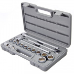 Набор головок, 16 предметов, 10-27 мм, с карданным шарниром 1/2" ЕРМАК