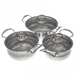 Ковш нерж. "Эксперт" 16х7,5см. 1,5л. с крышкой SA-2005010-1 VETTA