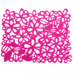 Коврик в раковину противоскользящий, 30x26см, Цветы, микс VETTA