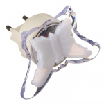 Светильник-ночник в розетку "Мотылек" с переключателем, 0,2 т, пластик, металл, 8,2х6см