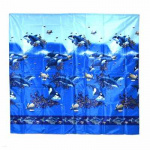 Шторка для ванной полиэстер 170x175см, 85г/м2, Подводный мир VETTA
