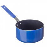 Ковш с антипригарным покрытием d14см, металл, силиконовая ручка, 3 цвета