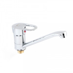 CRYSTAL mix Смеситель Аква Аззур для кухни, керам. картридж 40 мм, хром