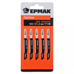 Пилки для эл. лобзика (HCS EU 51х2мм.) T-119В (дер., точн.рез.), 5шт. ЕРМАК