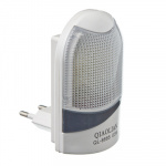 Ночник светодиодный с выкл., 8,5х5х7,5см, 4LED-одноцвет, 220В, 0,5Вт, пластик, 3 цвета