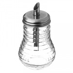 Сахарница с дозатором 280мл Волны 13,5х7х7см, стекло, металл