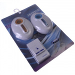 FORZA Звонок беспроводной, 32 мелодии, 3.0VDC(2x1.5VAA), 2 звонка, D7620