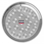 Поднос из нержавейки круглый 25 см 555