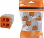 Клема монтажная 4 провода 2,5мм с пастой КМБ-2273-244 TDM 5шт