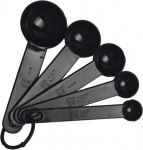 Ложка мерная 5шт 1,25мл 2,5мл 5мл 7,5мл 15мл черная