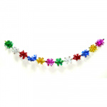 СНОУ БУМ Гирлянда-растяжка 20х20х200см ПВХ, многоцвет, "Звездочки", MYH-004
