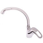 FRESSO Смеситель SH378/73 для кухни с бок. ручкой, керам. картридж 40 мм, шпилька, хром