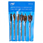 Набор сверл перьевых по дереву 6шт. нитрит титана