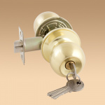 LARS Замок 6072-01 sbet мат.золото с ключом