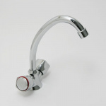 Смеситель для кухни, керам. кран-буксы 1/2, хром, Violet 823 CRYSTAL