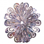 СНОУ БУМ Гирлянда-подвеска 40см, ПВХ, "Шар Ажур", серебро