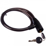 Замок велосипедный противоугонный тросовый эконом металл пластик 12*800мм