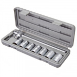 Набор головок, 08 предметов, 10-19мм Ермак