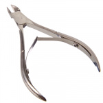 ЮниLook Кусачки маникюрные для кутикулы с двойной пружиной, длина лезвий 10мм, сталь, 10см, 8716