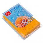 Губка целлюлозная с мягким абразивом Soft , 1 шт в уп, 900-004 GRIFON
