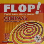 Спирали от мух и комаров FLOP универсальные 10шт