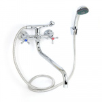 Смеситель для ванны 710-851, дл. литой нос, керам. кран-буксы 1/2", хром RAIN