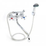 RAIN Смеситель 710-856 для ванны, дл. литой излив, керам. кран-буксы 1/2", хром