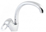 CRYSTAL mix Смеситель Aqua Azzur  для кухни с бок. ручкой, лит. излив, керам. картридж 40 мм, хром