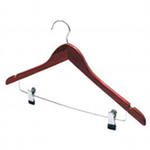 Вешалка  дерев. с 2 прищ.48-50р вишня XQ26-51