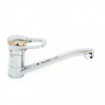 Смеситель для кухни, керам. картридж 35 мм, хром, Lily 3517 CRYSTAL