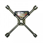 Ключ баллонный крестовой 17*19*21*23мм усиленный желтый цинк ЕРМАК