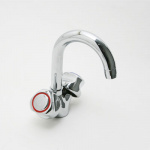 RAIN Смеситель 708-881 для раковины, керам. кран-буксы 1/2", хром