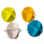 Набор мячей 4шт для стирки белья, ПВХ, d5см