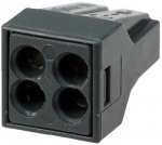 Клема монтажная 4 провода 2,5мм с пастой КМБ-773-304