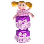 Навеска для мелочей, хлопок, 50х17см, два кармана, 4 цвета