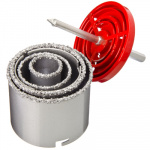 Набор коронок по керамической плитке 6пр. (33мм, 53мм, 67мм, 73мм, 83мм)