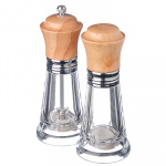 Набор для специй 2пр. мельница 16см + солонка 15см акрил+дерево P019-06SP VETTA