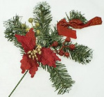 Ветка еловая 35см T503 Красный Цветок