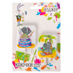 ВЕСЕЛЫЙ РОДЖЕР Крючки самоклеющиеся на блистере, 2 шт, GC-22, металл, пластик