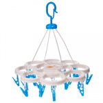 Сушилка для белья подвесная с прищепками 22шт, арт.8022