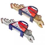 Набор ключей комб. оцинк. в пласт. подвесе 6 пр., 6-14мм (6, 7, 8, 10, 12, 14) FALCO