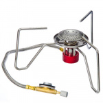 ЧИНГИСХАН Плитка складная газовая с удлинителем, нерж.сталь, 22х22х8,5см, 3,5кВт KL-S1