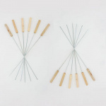 Набор шампуров с деревянной ручкой 12шт. размер 46см, CF-4653